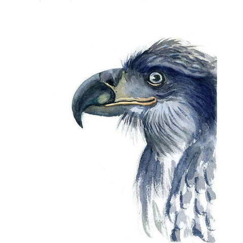 Profile Black Modern Wood Framed Art Print by Shefranov, Olga