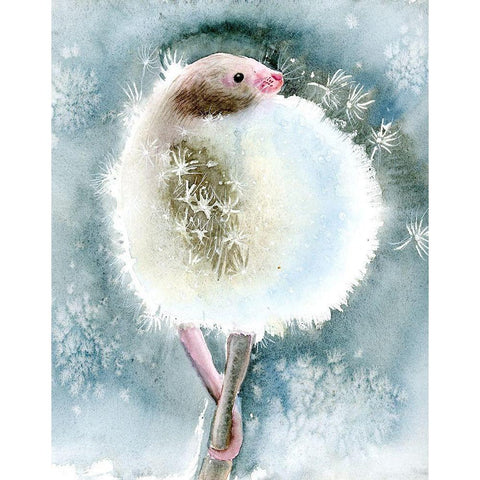 Creature II White Modern Wood Framed Art Print by Shefranov, Olga