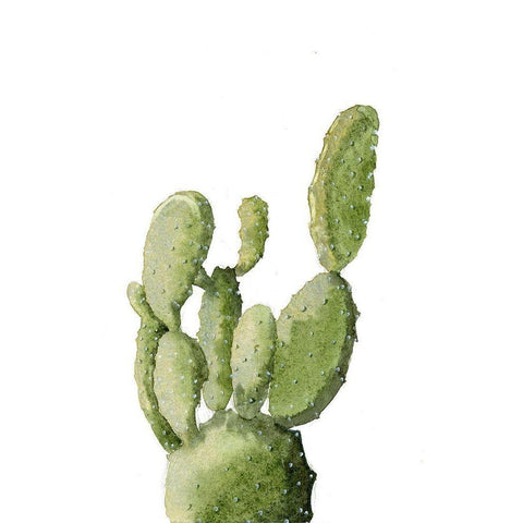 Cactus Black Modern Wood Framed Art Print by Shefranov, Olga