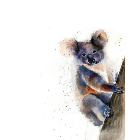 Koala Gold Ornate Wood Framed Art Print with Double Matting by Shefranov, Olga