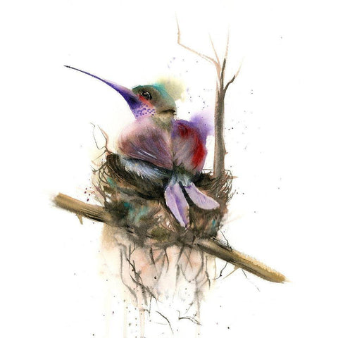 Nested White Modern Wood Framed Art Print by Shefranov, Olga