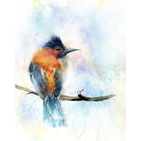 Keith White Modern Wood Framed Art Print by Shefranov, Olga