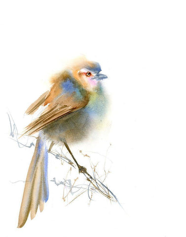 Olivia Black Ornate Wood Framed Art Print with Double Matting by Shefranov, Olga