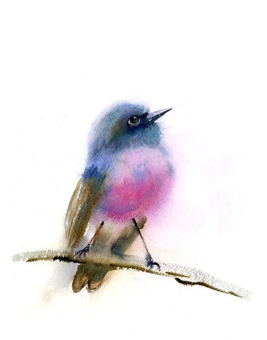 Brittany White Modern Wood Framed Art Print with Double Matting by Shefranov, Olga