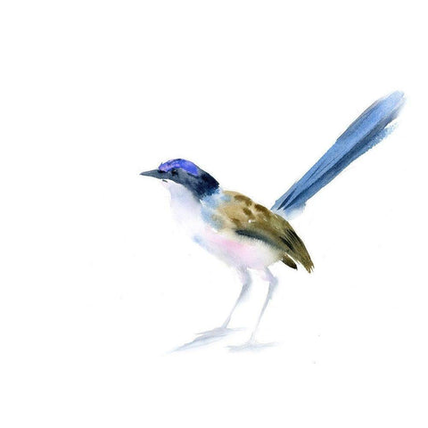 Ariana White Modern Wood Framed Art Print by Shefranov, Olga