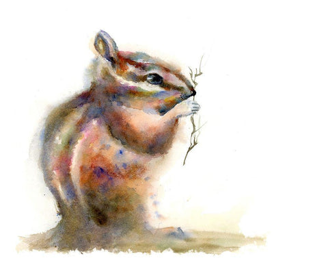 Nibbler Black Ornate Wood Framed Art Print with Double Matting by Shefranov, Olga