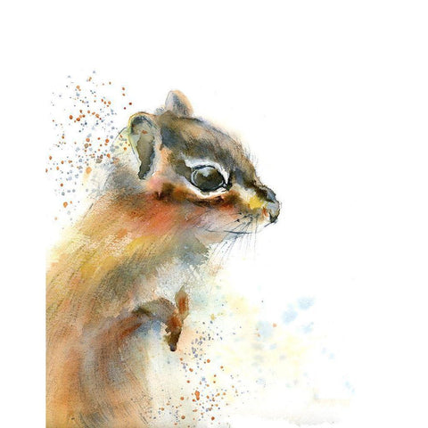 Dottie Black Modern Wood Framed Art Print by Shefranov, Olga