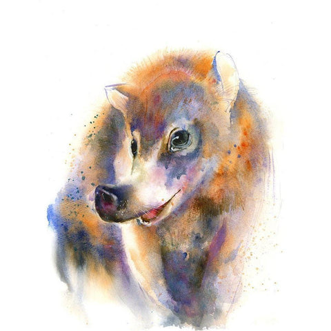 Snout and About Black Modern Wood Framed Art Print by Shefranov, Olga