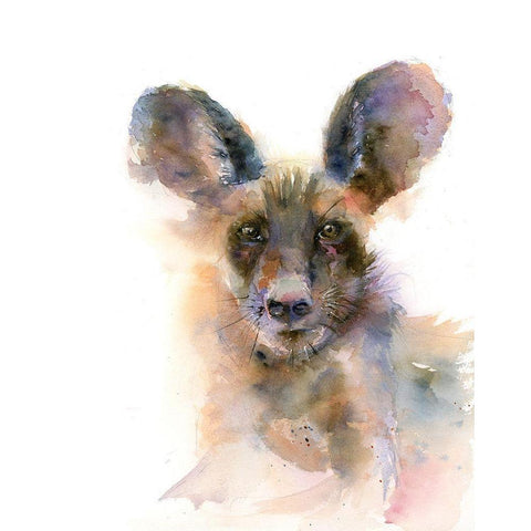 All Ears Black Modern Wood Framed Art Print by Shefranov, Olga