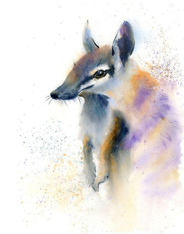 Hi Little Guy Black Ornate Wood Framed Art Print with Double Matting by Shefranov, Olga