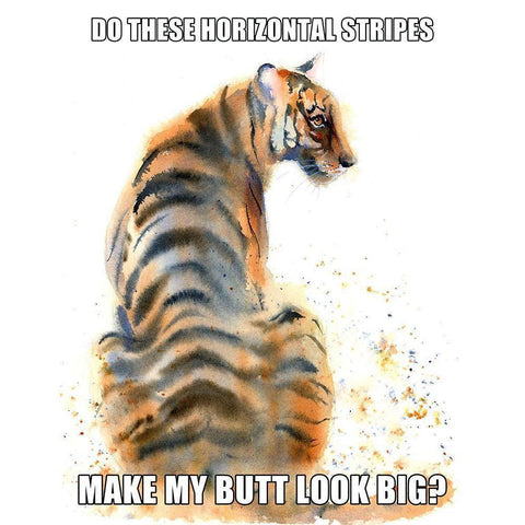 Horizontal Stripes Black Modern Wood Framed Art Print with Double Matting by Shefranov, Olga