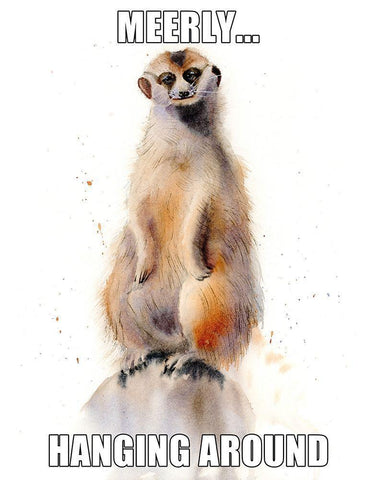 Hanging Around White Modern Wood Framed Art Print with Double Matting by Shefranov, Olga