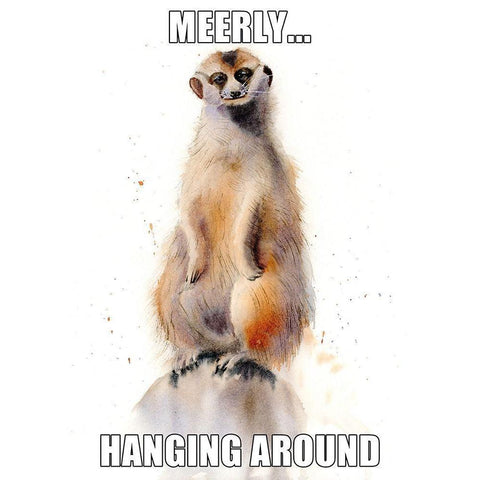 Hanging Around White Modern Wood Framed Art Print by Shefranov, Olga