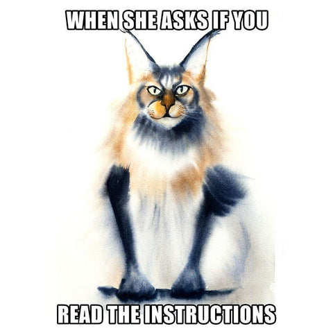 Instructions Black Modern Wood Framed Art Print with Double Matting by Shefranov, Olga