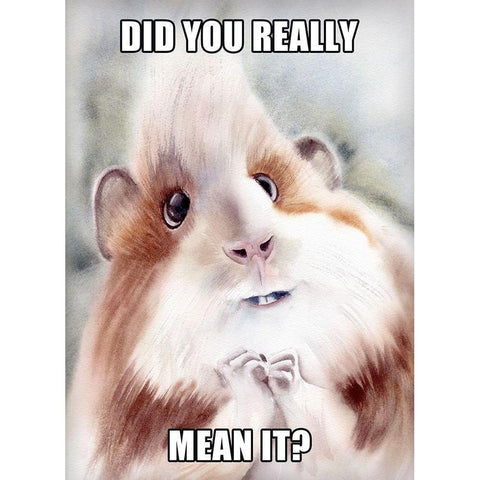 Did You Mean It? Black Modern Wood Framed Art Print by Shefranov, Olga