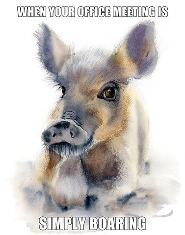 Boaring White Modern Wood Framed Art Print with Double Matting by Shefranov, Olga