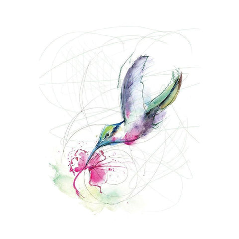 Snack Time White Modern Wood Framed Art Print by Shefranov, Olga