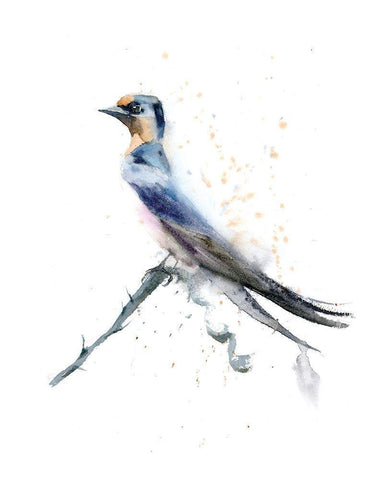 Look Out Black Ornate Wood Framed Art Print with Double Matting by Shefranov, Olga