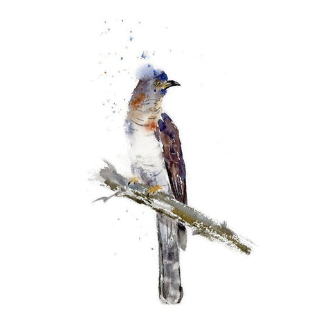 Lonely Bird White Modern Wood Framed Art Print by Shefranov, Olga