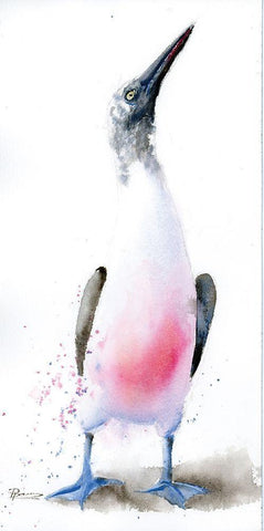 Standing White Modern Wood Framed Art Print with Double Matting by Shefranov, Olga