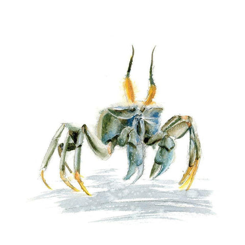 Crag White Modern Wood Framed Art Print by Shefranov, Olga