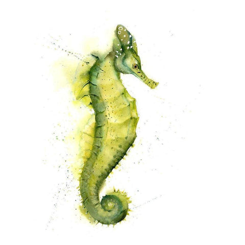 Seahorse III White Modern Wood Framed Art Print by Shefranov, Olga