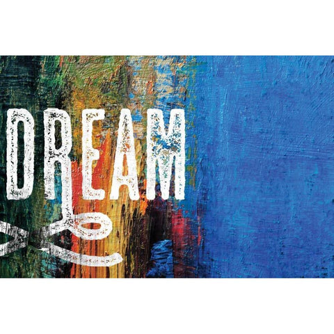 Dream Scape Black Modern Wood Framed Art Print with Double Matting by BoMo