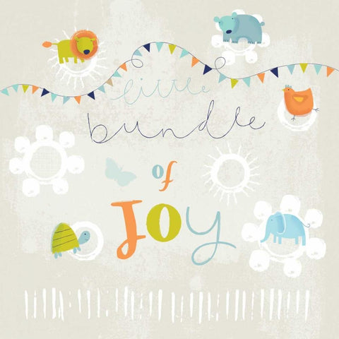 Bundle of Joy White Modern Wood Framed Art Print with Double Matting by P.S. Art Studios