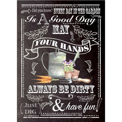 Always Be Dirty Black Modern Wood Framed Art Print with Double Matting by P.S. Art Studios