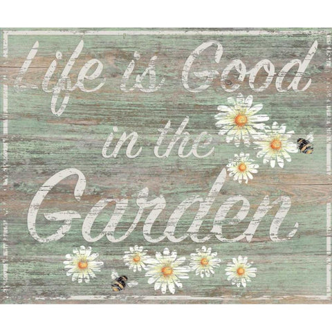 In the Garden Gold Ornate Wood Framed Art Print with Double Matting by P.S. Art Studios