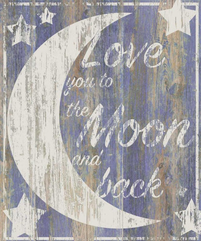 To the Moon Black Ornate Wood Framed Art Print with Double Matting by P.S. Art Studios