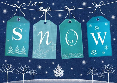 Snow Black Ornate Wood Framed Art Print with Double Matting by P.S. Art Studios