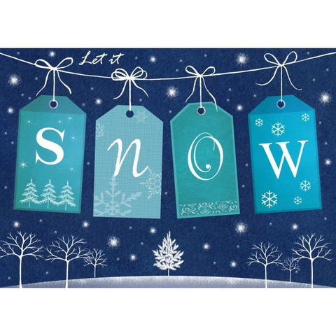 Snow Black Modern Wood Framed Art Print by P.S. Art Studios