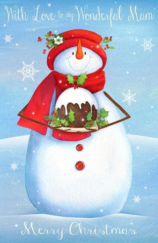 Merry Christmas White Modern Wood Framed Art Print with Double Matting by P.S. Art Studios
