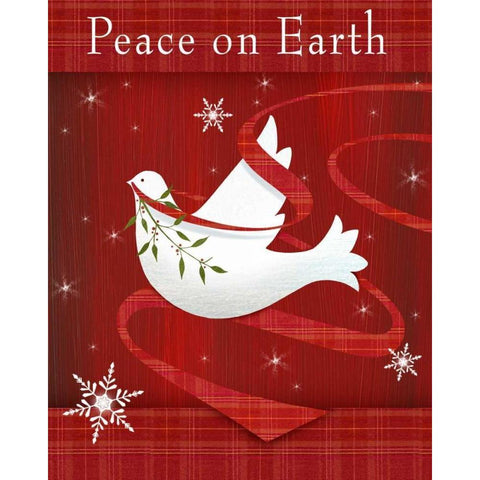 Peace on Earth Black Modern Wood Framed Art Print by P.S. Art Studios