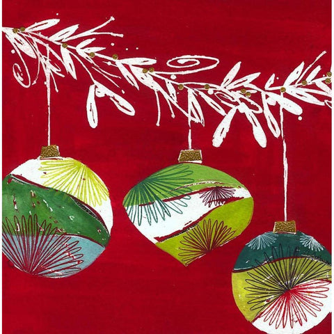 Ornaments Black Modern Wood Framed Art Print by P.S. Art Studios
