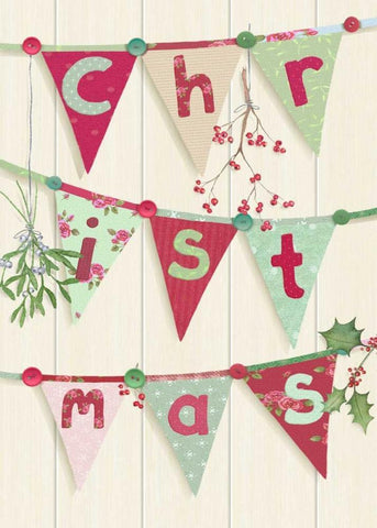 Christmas White Modern Wood Framed Art Print with Double Matting by P.S. Art Studios