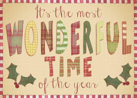 Wonderful Time of the Year White Modern Wood Framed Art Print with Double Matting by P.S. Art Studios