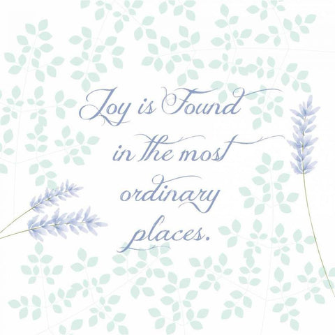 Joy Is White Modern Wood Framed Art Print by P.S. Art Studios