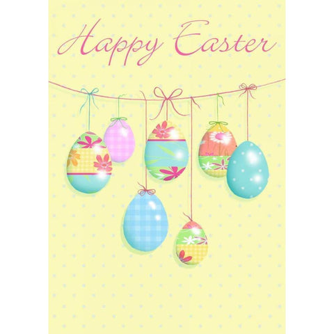 Happy Easter Black Modern Wood Framed Art Print by P.S. Art Studios