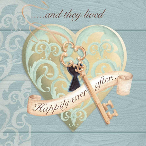 Happily Ever After Black Ornate Wood Framed Art Print with Double Matting by P.S. Art Studios