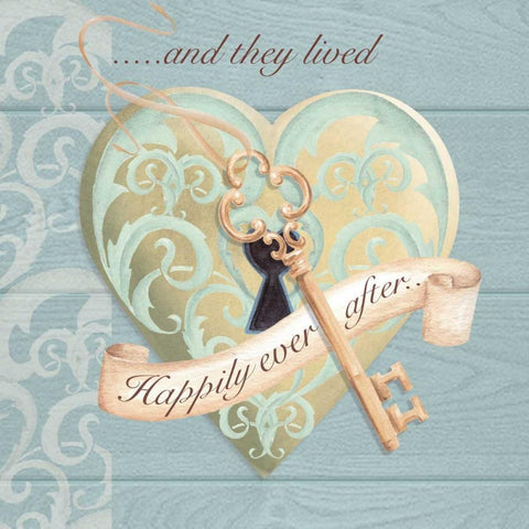Happily Ever After Black Modern Wood Framed Art Print by P.S. Art Studios