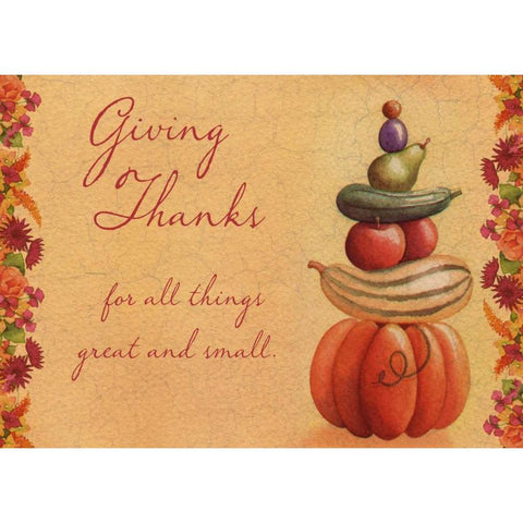 Giving Thanks White Modern Wood Framed Art Print by P.S. Art Studios