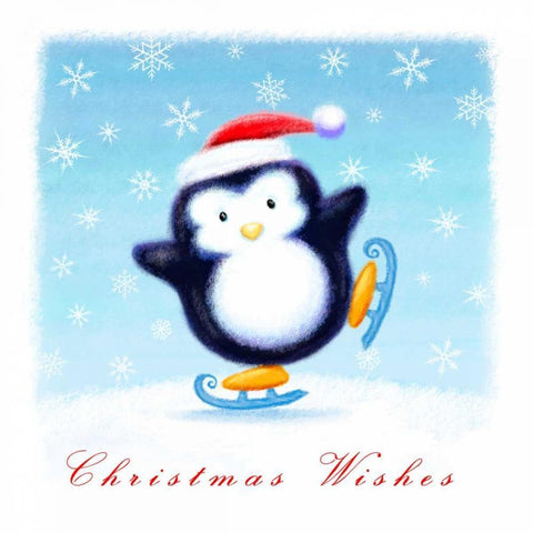 Christmas Wishes White Modern Wood Framed Art Print with Double Matting by P.S. Art Studios