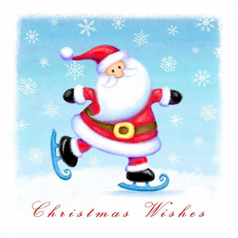 Christmas Wishes Black Ornate Wood Framed Art Print with Double Matting by P.S. Art Studios