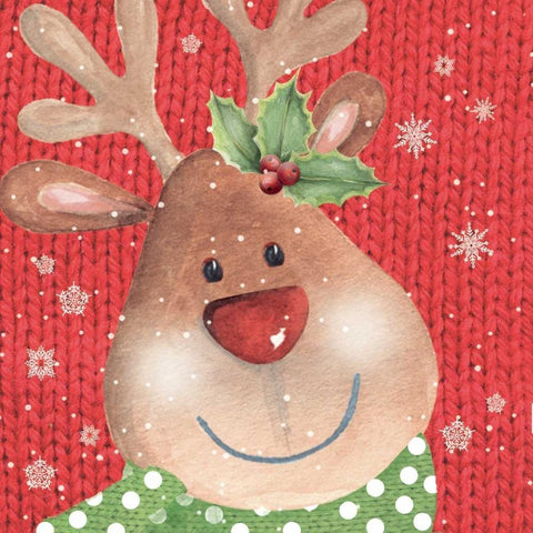 Reindeer Gold Ornate Wood Framed Art Print with Double Matting by P.S. Art Studios