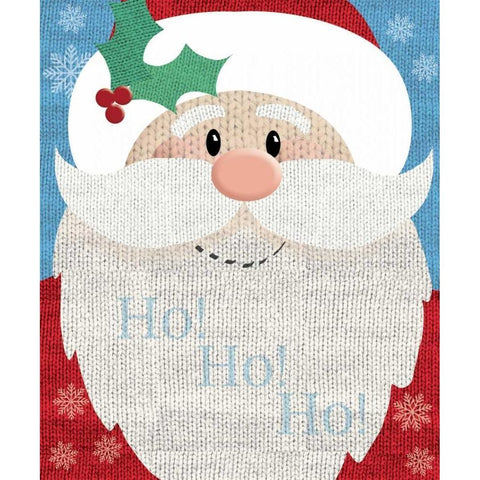 Santa Black Modern Wood Framed Art Print by P.S. Art Studios