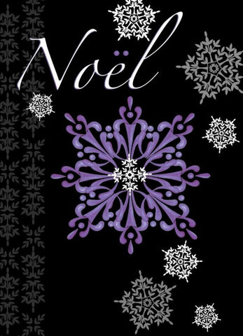 Noel Black Ornate Wood Framed Art Print with Double Matting by P.S. Art Studios