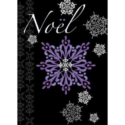 Noel Black Modern Wood Framed Art Print by P.S. Art Studios