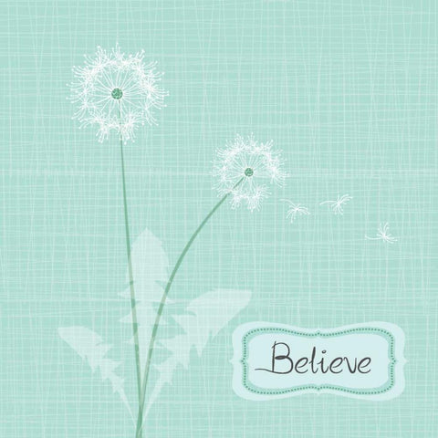 Believe Black Modern Wood Framed Art Print by P.S. Art Studios